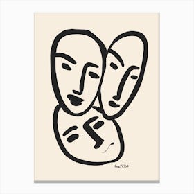 Three Faces Canvas Print