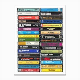 1970 Music - Cassette Print - Born in '70 Canvas Print