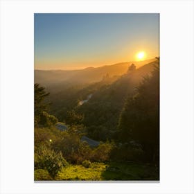 Sunset Mill Valley, California Canvas Print