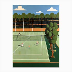 Tennis Court 3 Canvas Print