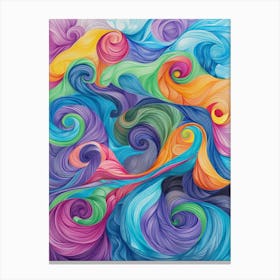 Colorful Swirls Canvas Print