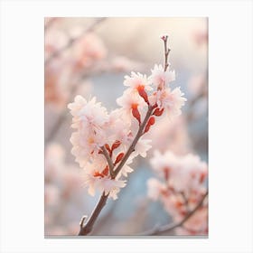 Frosty Botanical Chinese Witch Hazel 3 Canvas Print