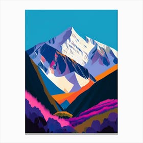 Mount Cook National Park New Zealand Pop MatisseII Canvas Print