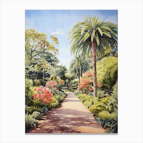 Royal Botanic Gardens Victoria Australia Watercolour  Canvas Print