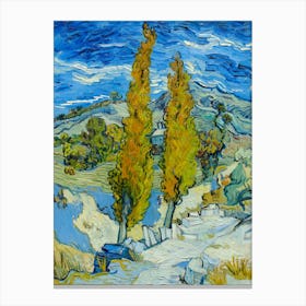 Two Elm Trees 1 Canvas Print