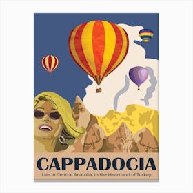 Hot Air Balloons Over Cappadocia Canvas Print