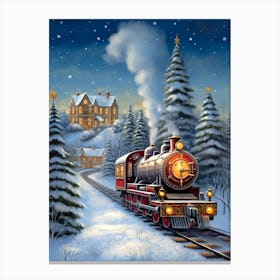 Christmas Cards Nostalgic Canvas Print