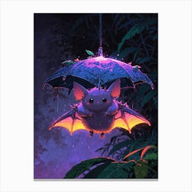 Bats In The Rain Canvas Print