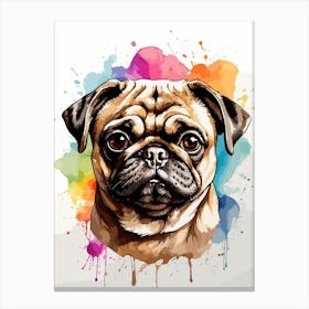 Pug Face Canvas Print