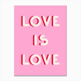 Love Is Love Pink Toile