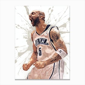 Carlos Boozer Utah Jazz Canvas Print