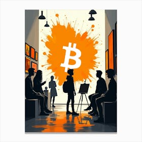 Bitcoin Art Canvas Print