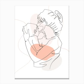 Mother And Baby Mothers day Canvas Print
