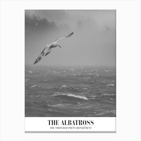 Taylor Swift The Albatross Ttpd Swifie Merch Black And White Canvas Print