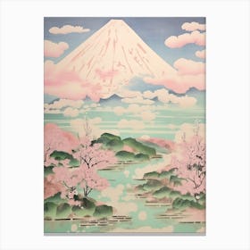 Mount Fuji In Fuji Hakone Izu National Park, Japanese Landscape 3 Canvas Print