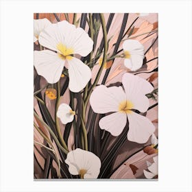 Flower Illustration Flax Flower Flower 1 Canvas Print
