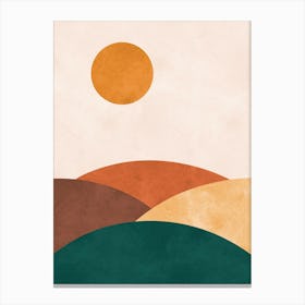 watercolor landscape 1 Canvas Print