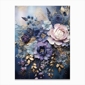 Vintage Moody Flowers 10 Canvas Print