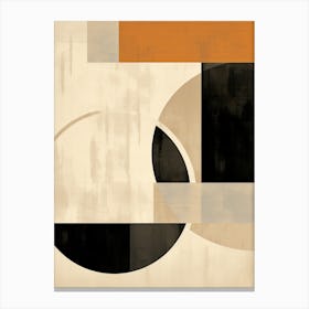 Ivory Wuppertal Geometric Luster Canvas Print