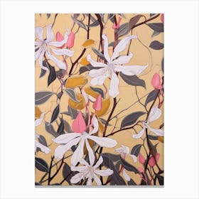 Honeysuckle 1 Flower Painting Canvas Print