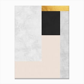 Geometric art with gold 4 1 Canvas Print