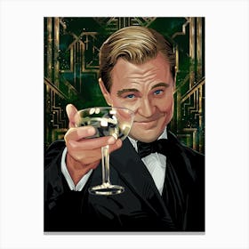 The Great Gatsby Dicaprio Canvas Print