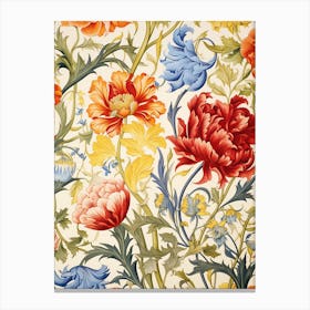 Floral Wallpaper 30 Canvas Print