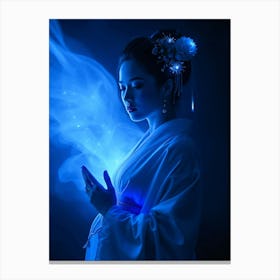 Geisha In Glow - Diverse Art Illustration 75 Canvas Print