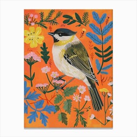 Spring Birds Carolina Chickadee 3 Canvas Print