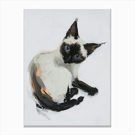 Balinese Cat Painting 4 Canvas Print