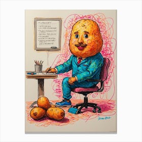 Potato Head Canvas Print