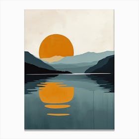 Sunset Canvas Minimalism Canvas Print