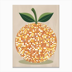 Mosaic Orange 1 Canvas Print