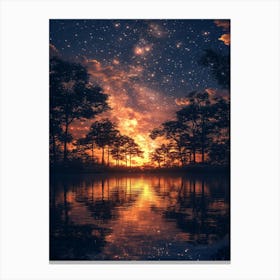 Starry Night Sky 1 Canvas Print