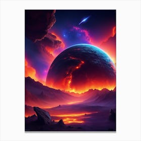 Lava Platonic Canvas Print