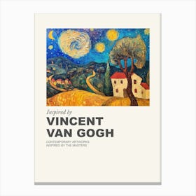 Museum Poster Inspired By Vincent Van Gogh 10 Canvas Print