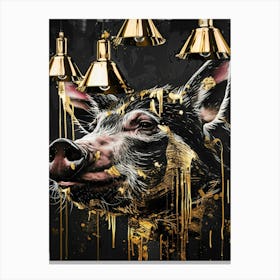 Gold Pig 1 Canvas Print