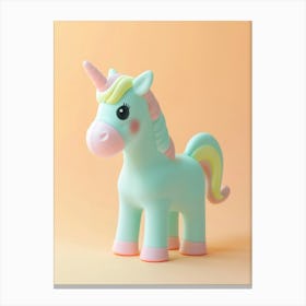 Pastel Toy Unicorn Photography 9 Canvas Print