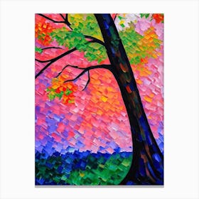 Bur Oak Tree Cubist 1 Canvas Print