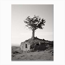 Agrigento, Italy, Black And White Photography 2 Canvas Print