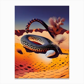 Desert Kingsnake Snake Vibrant Canvas Print