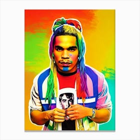 6ix9ine Colourful Pop Art Canvas Print