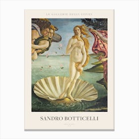 Birth Of Venus Portait, Botticelli Poster Canvas Print