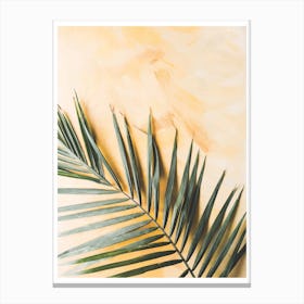 Green and Yellow Leaf Canvas Print