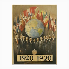 Aihrgdesign A Vintage Poster Commemorating The First Assembly 12e2fa4a 33d0 4d5b Ab4b Cfbf6f5c73ee 2 Canvas Print