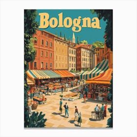 Aihrgdesign A 1970s Inspired Travel Poster For Bologna Depict 0ecd7820 Dfb4 4d81 B712 Fe65d3e8d1ba 3 Canvas Print