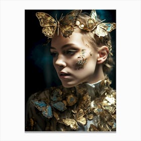 Butterfly Portrait Canvas Print