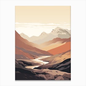 Ben Nevis Scotland 4 Hiking Trail Landscape Canvas Print