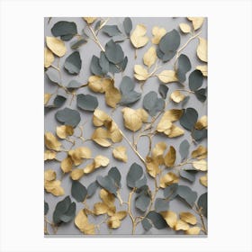 Gold Leaf Wall Art Canvas Print