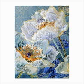 Chinese Silk Painting 4 Canvas Print